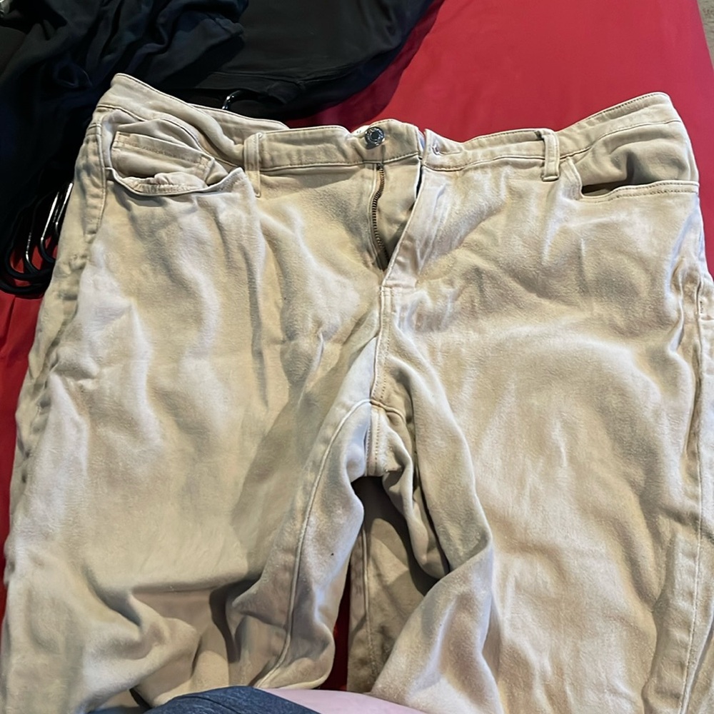 Beige long pants